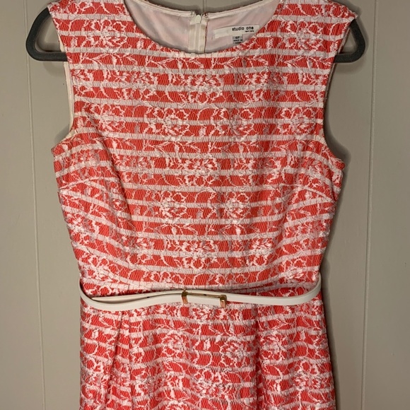 Studio One New York Women's Dress 6 Petite Career Formal Fit & Flare Spring - Picture 5 of 16